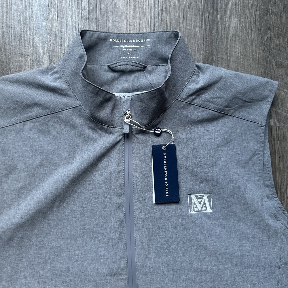 Holderness & Bourne The Conrad Golf Vest Men's XL Gray Dry Luxe Performance NEW - Picture 1 of 10